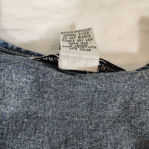 Vtg 90s Nautical Denim Vest Women’s MEDIUM Embroidered Sailboat Coastal Cottage - Picture 5 of 7